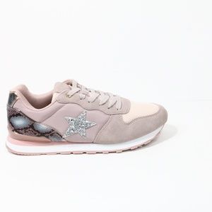 Vintage Havana Sneakers New Women Fashion Shoes sz 8.5 glitter star blush